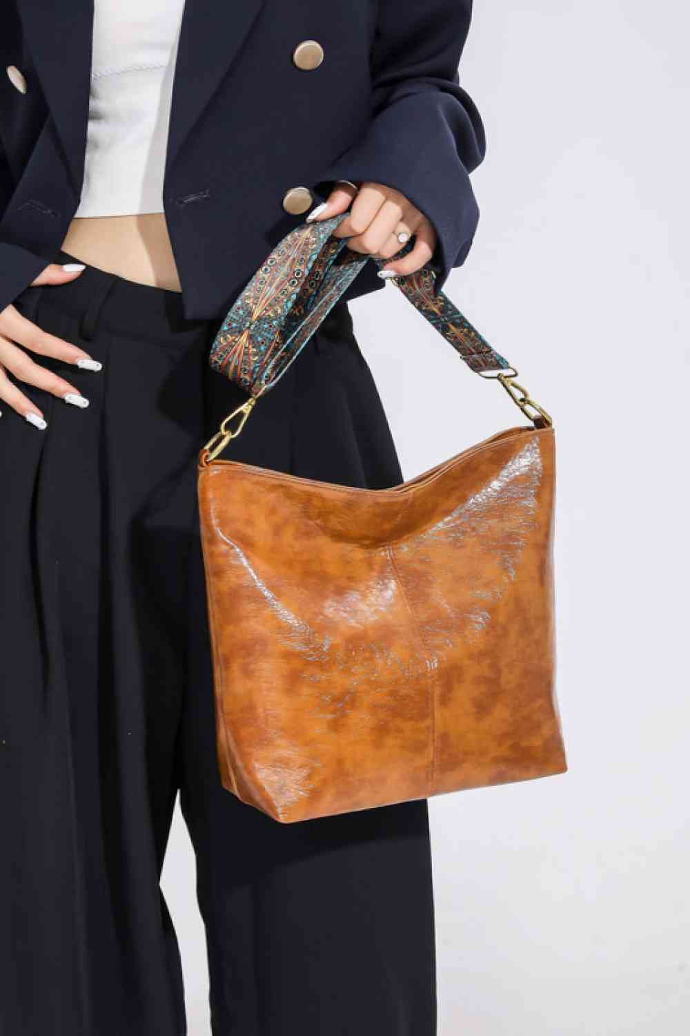 Sac à bandoulière en cuir PU