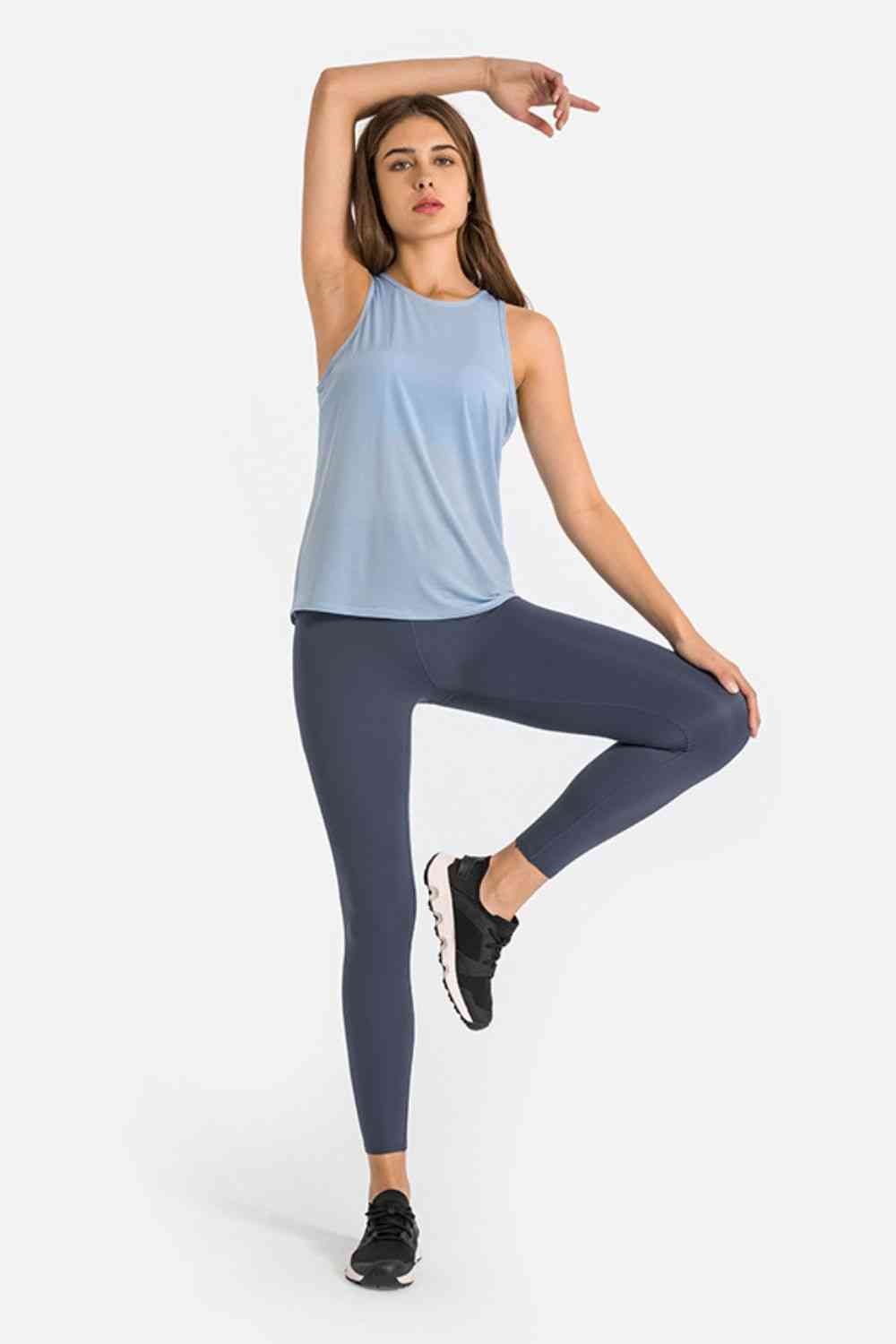 Leggings de yoga taille haute longueur cheville