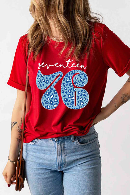 SEVENTEEN 76 Camiseta con mangas con puños y gráfico