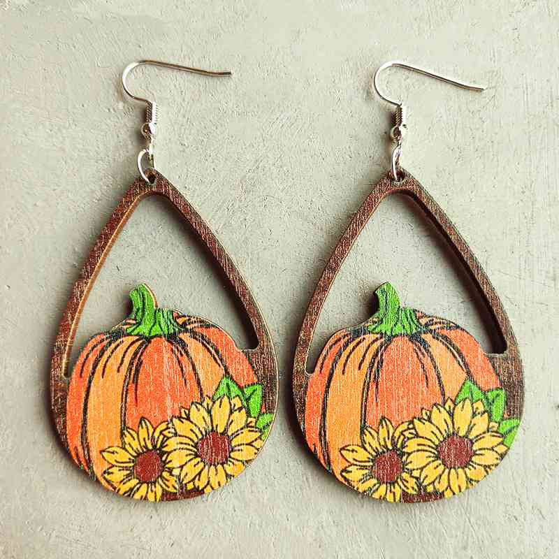 Boucles d'oreilles pendantes de Thanksgiving