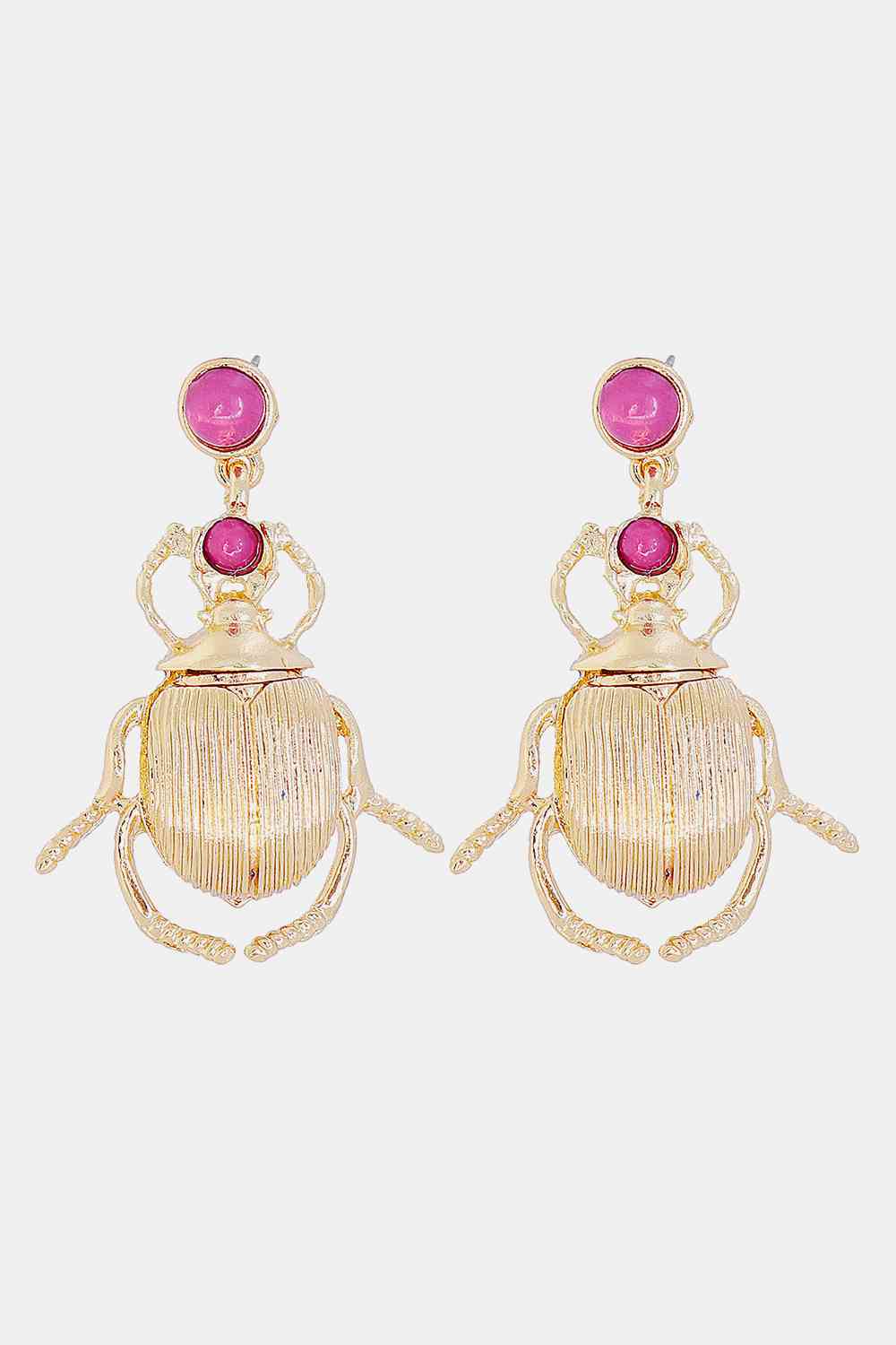 Boucles d'oreilles pendantes en forme d'insecte