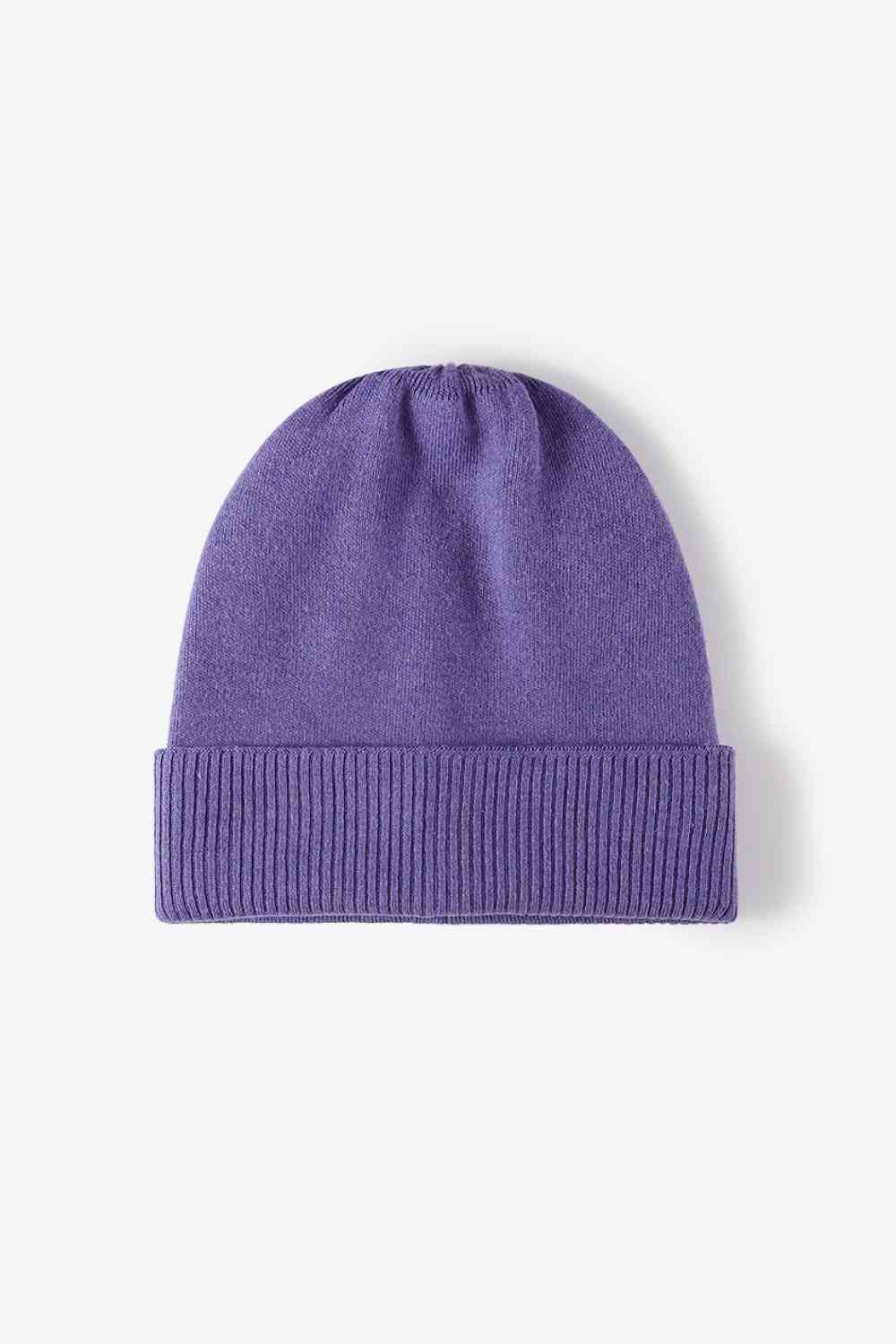 Gorro de punto con puños