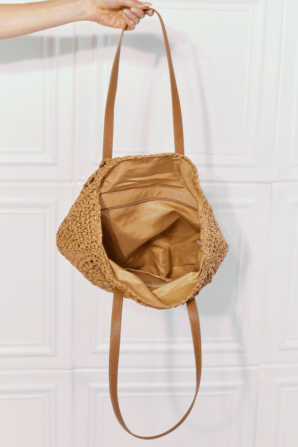 Justin Taylor C'est La Vie Sac à main au crochet en caramel