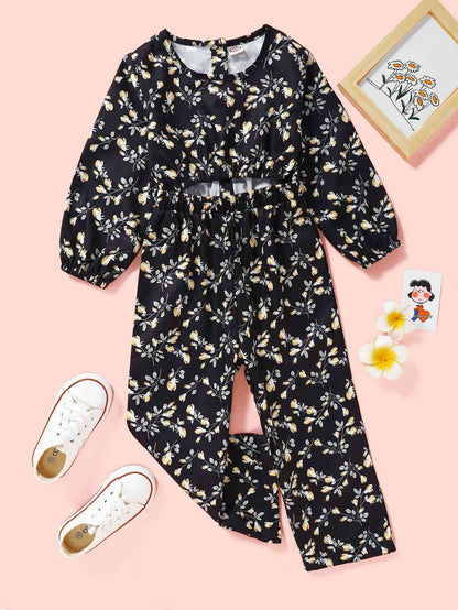 Mono con abertura floral para niñas