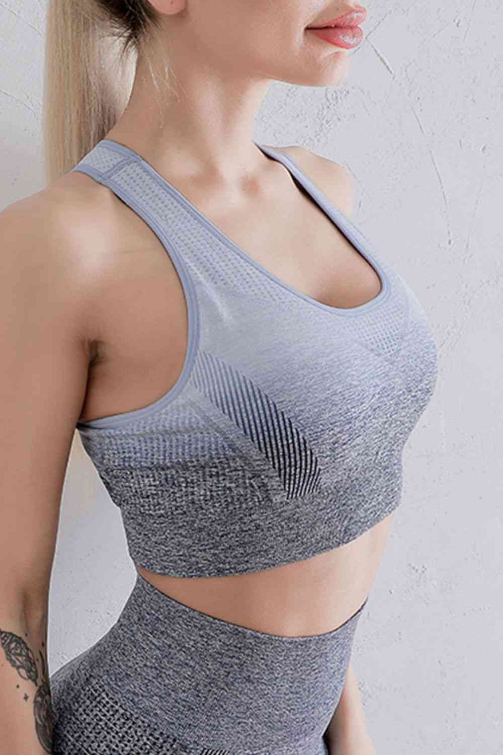 Soutien-gorge de sport dégradé à dos nageur