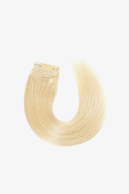 18" 80g de cheveux indiens longs et raides avec halo humain