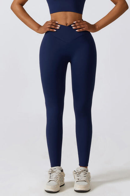 Legging de sport à taille en V