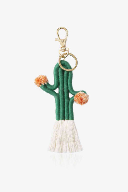 Porte-clés Cactus avec Frange