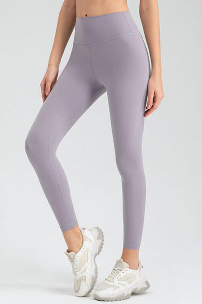 Legging actif coupe slim à large taille