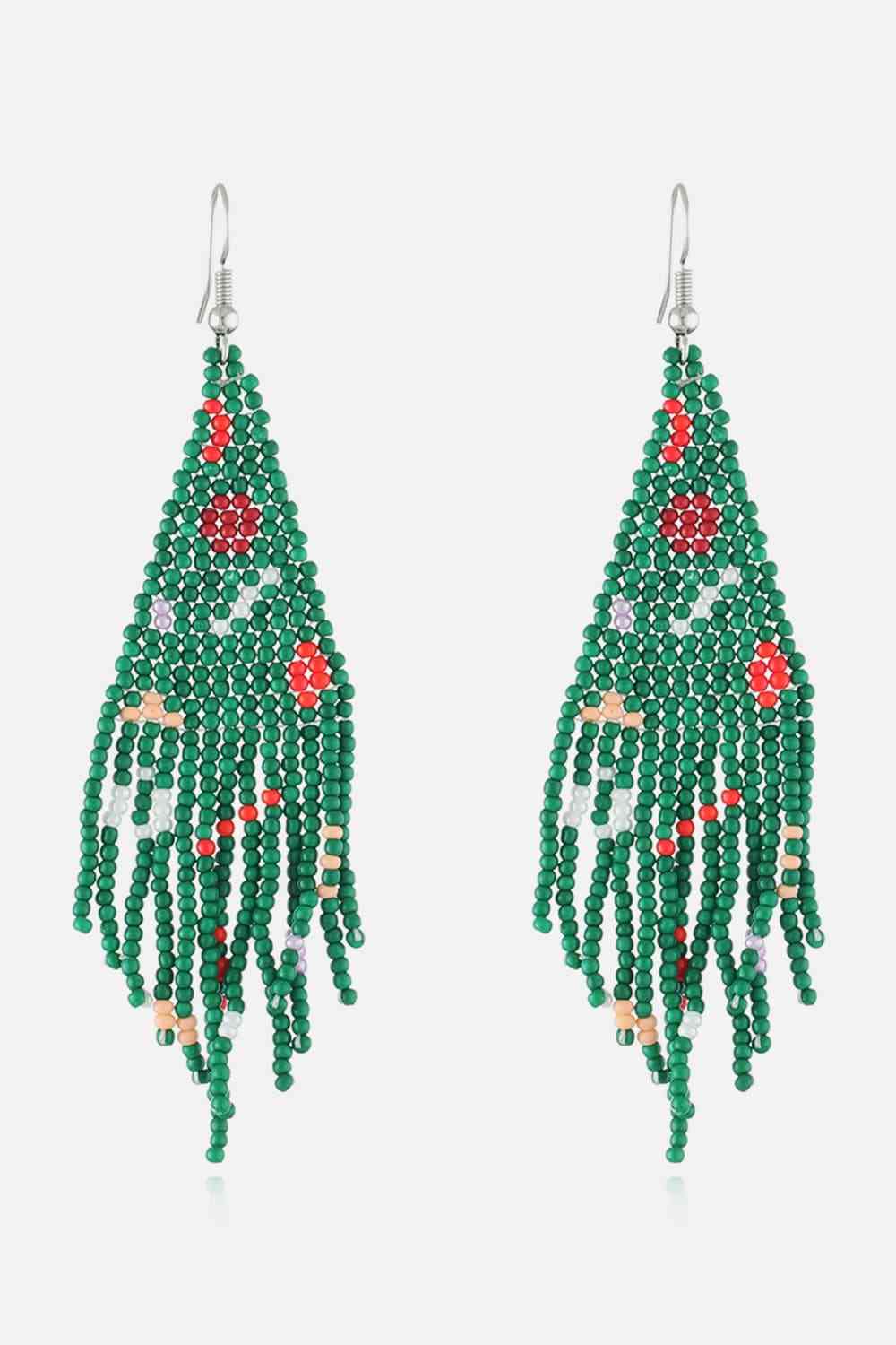 Boucles d'oreilles en perles de Noël