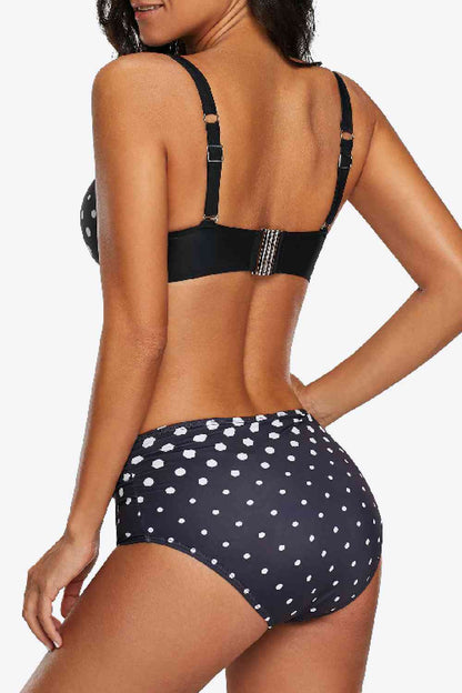 Conjunto de bikini de lunares