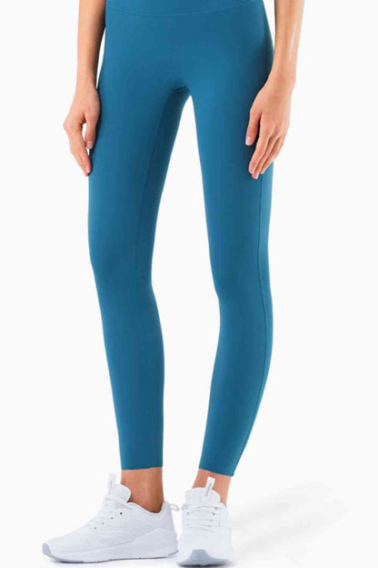 High Waist Seamless Ankle-Length Yoga Leggings