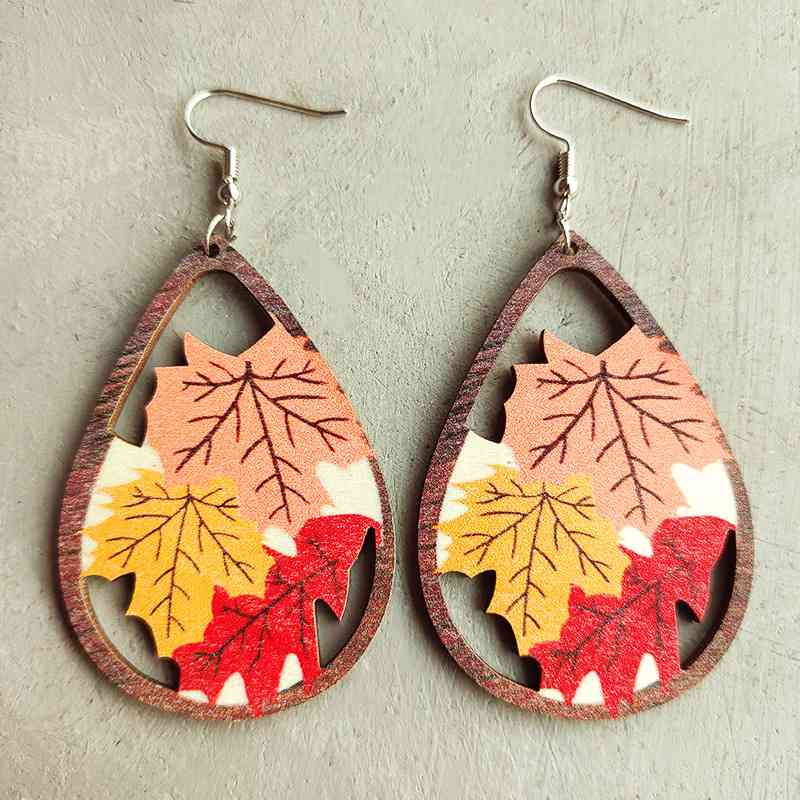 Boucles d'oreilles pendantes de Thanksgiving