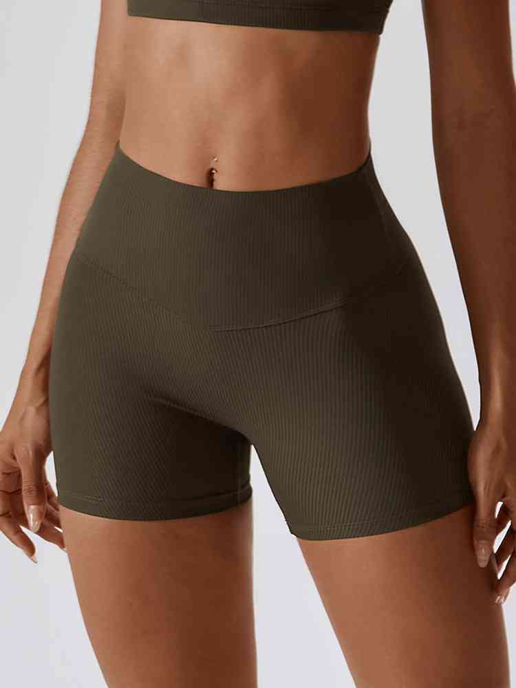 Shorts deportivos de corte slim con cinturilla ancha