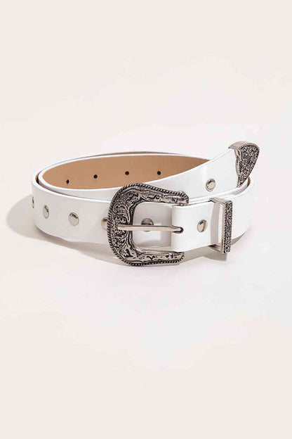 Ceinture cloutée en cuir PU