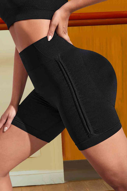 Shorts deportivos con cintura ancha