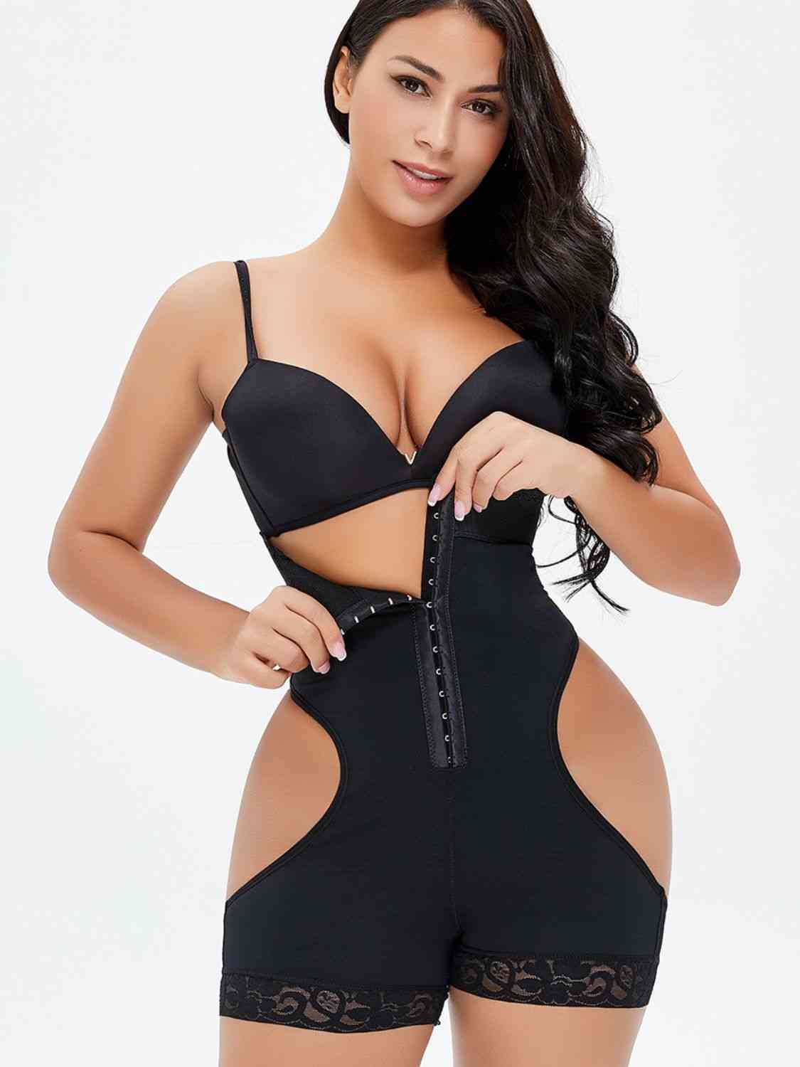 Full Size Hook-and-Eye Under-Bust Shaping Bodysuit