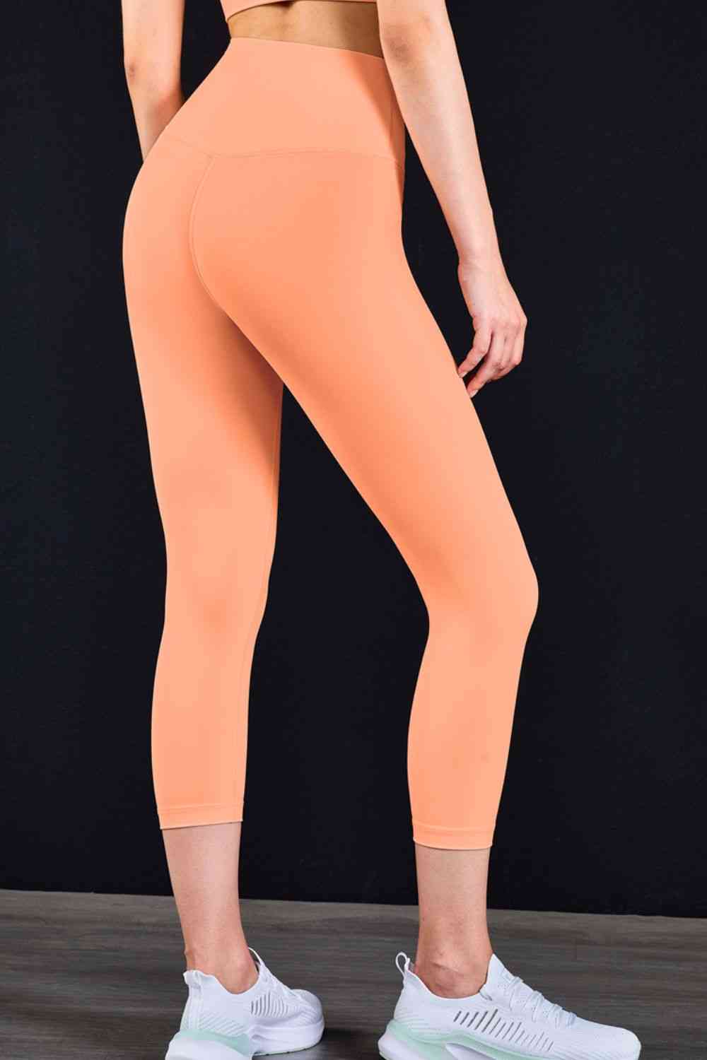 Feel Like Skin - Leggings de yoga courts à taille élastique