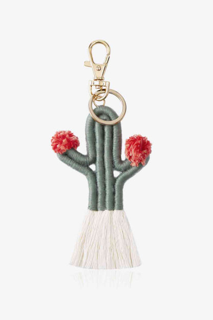 Porte-clés Cactus avec Frange