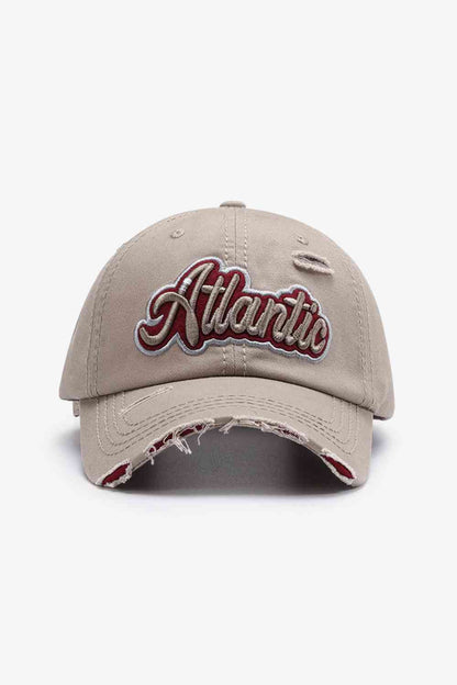 Casquette de baseball graphique en détresse ATLANTIC