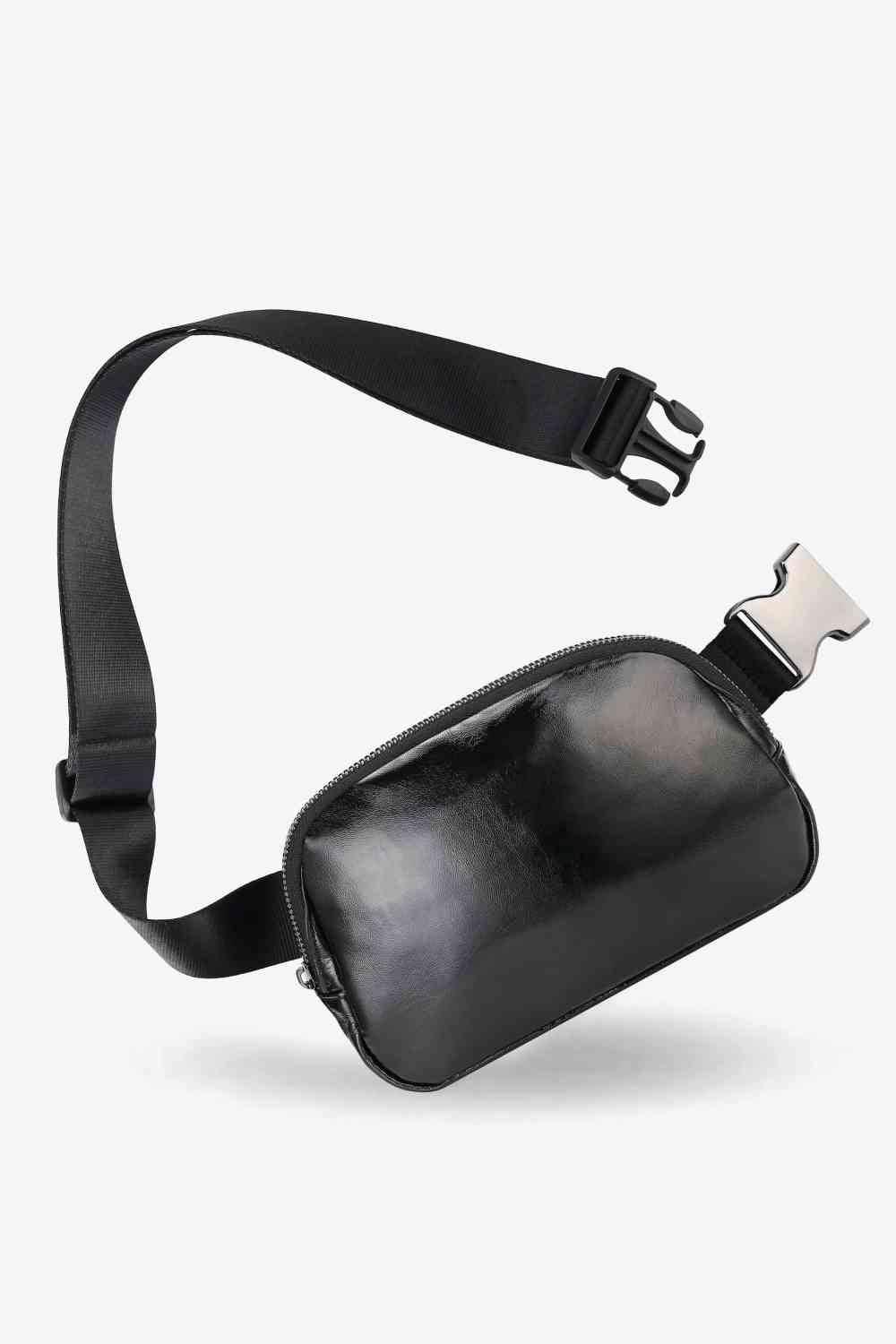 Bolso bandolera con correa ajustable de cuero PU