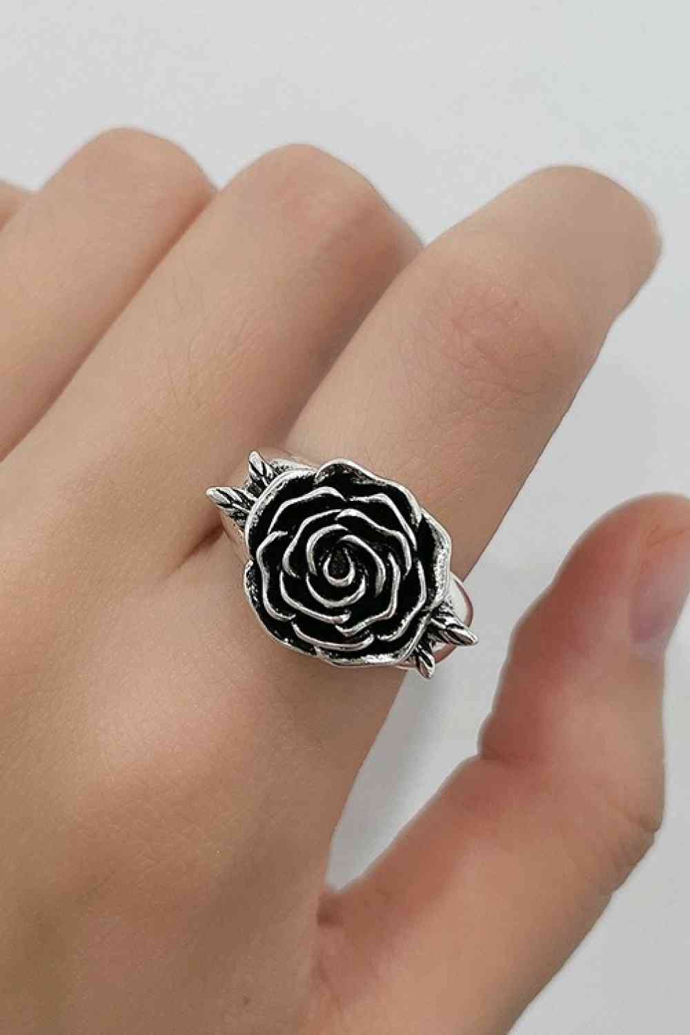 Bague plaquée argent 18 carats Rose