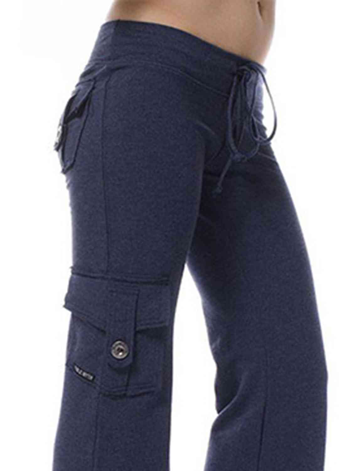 Pantalon taille moyenne avec poches