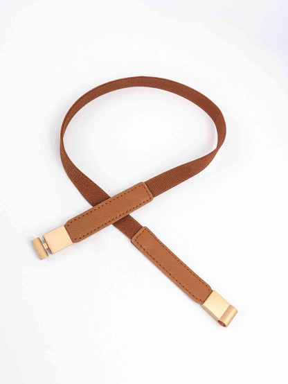 Ceinture fine élastique en PU