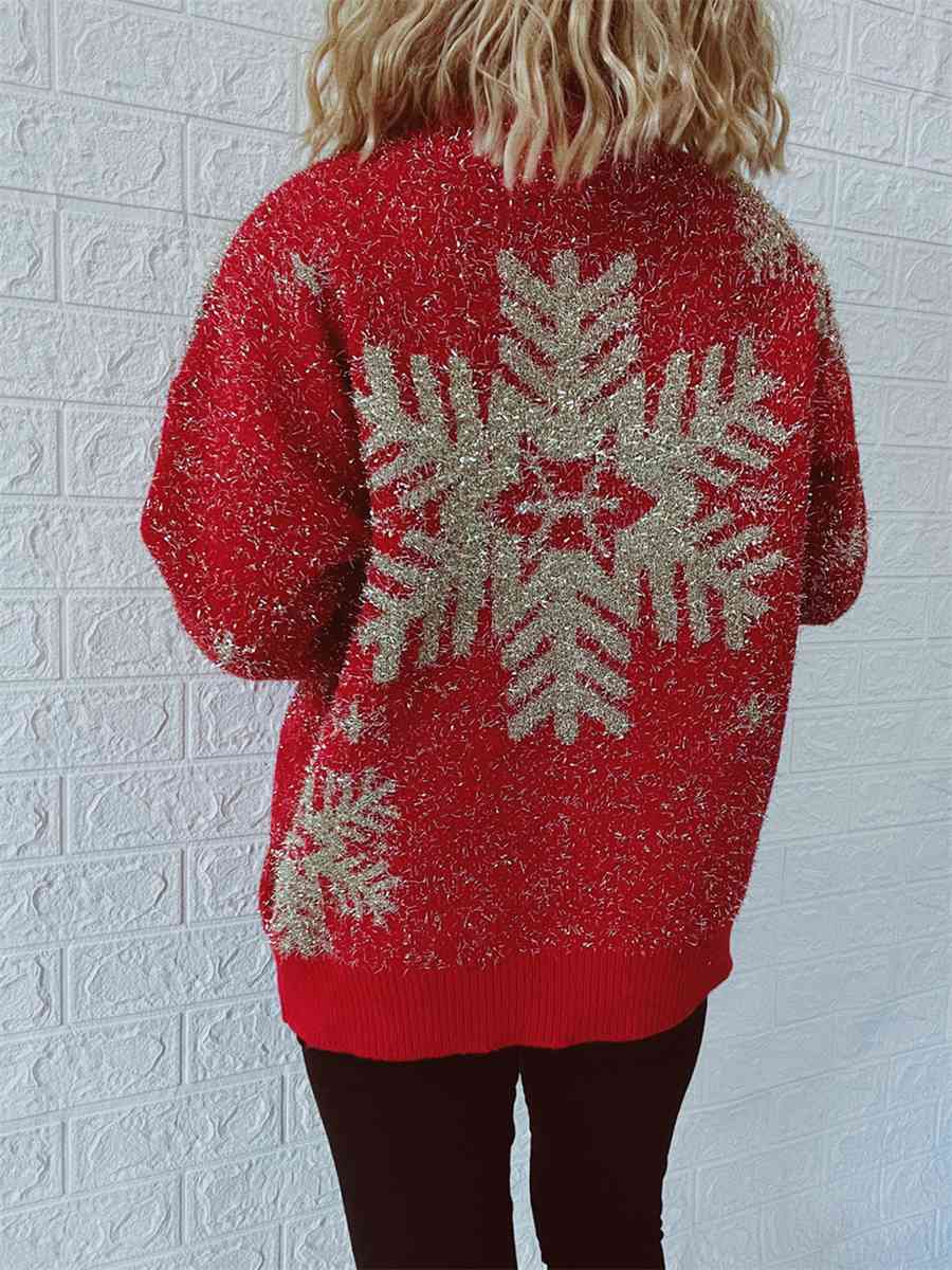 Pull col rond élément de Noël