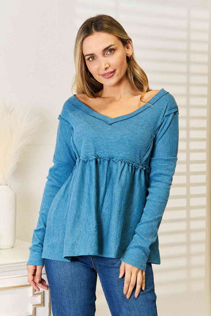 Jade By Jane Blouse babydoll pleine taille à volants