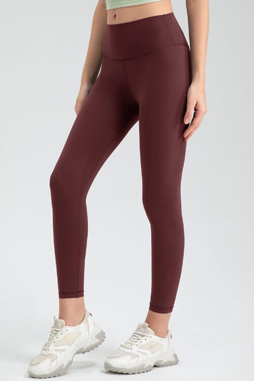 Legging actif coupe slim à large taille