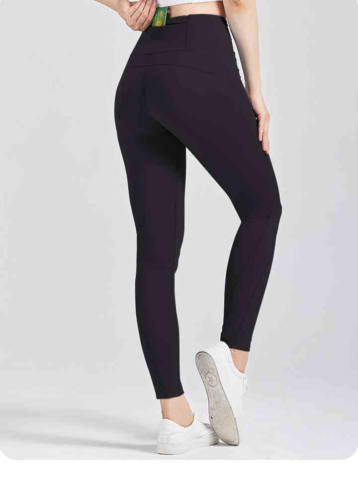 Leggings activos con cintura ancha