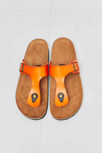 MMShoes Chanclas con tira en T Drift Away en naranja