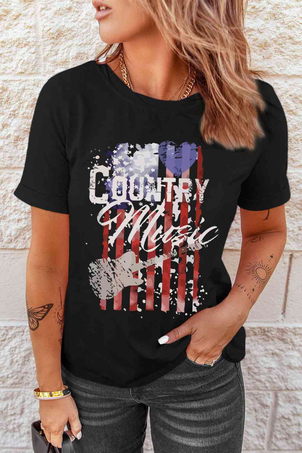 Camiseta gráfica de MÚSICA COUNTRY