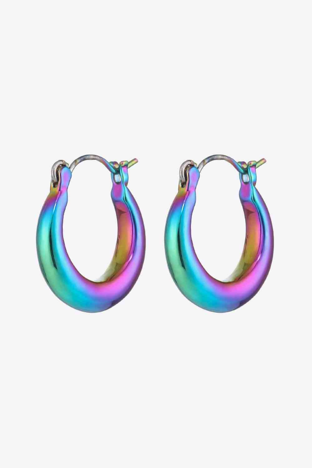 Boucles d'oreilles Huggie multicolores Darling Heart