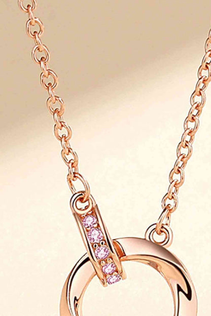 Collier en argent sterling 999 avec décor en zircon