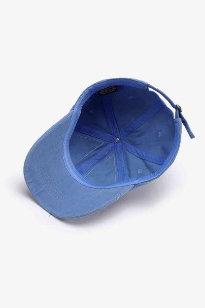 Gorra de béisbol ajustable desgastada