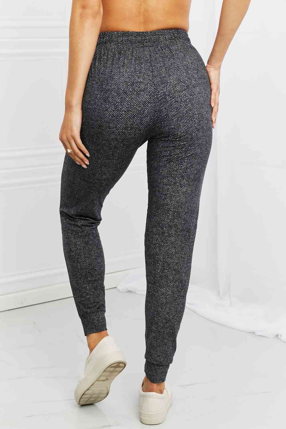 Leggings Depot Stay In - Pantalon de jogging taille pleine avec cordon de serrage