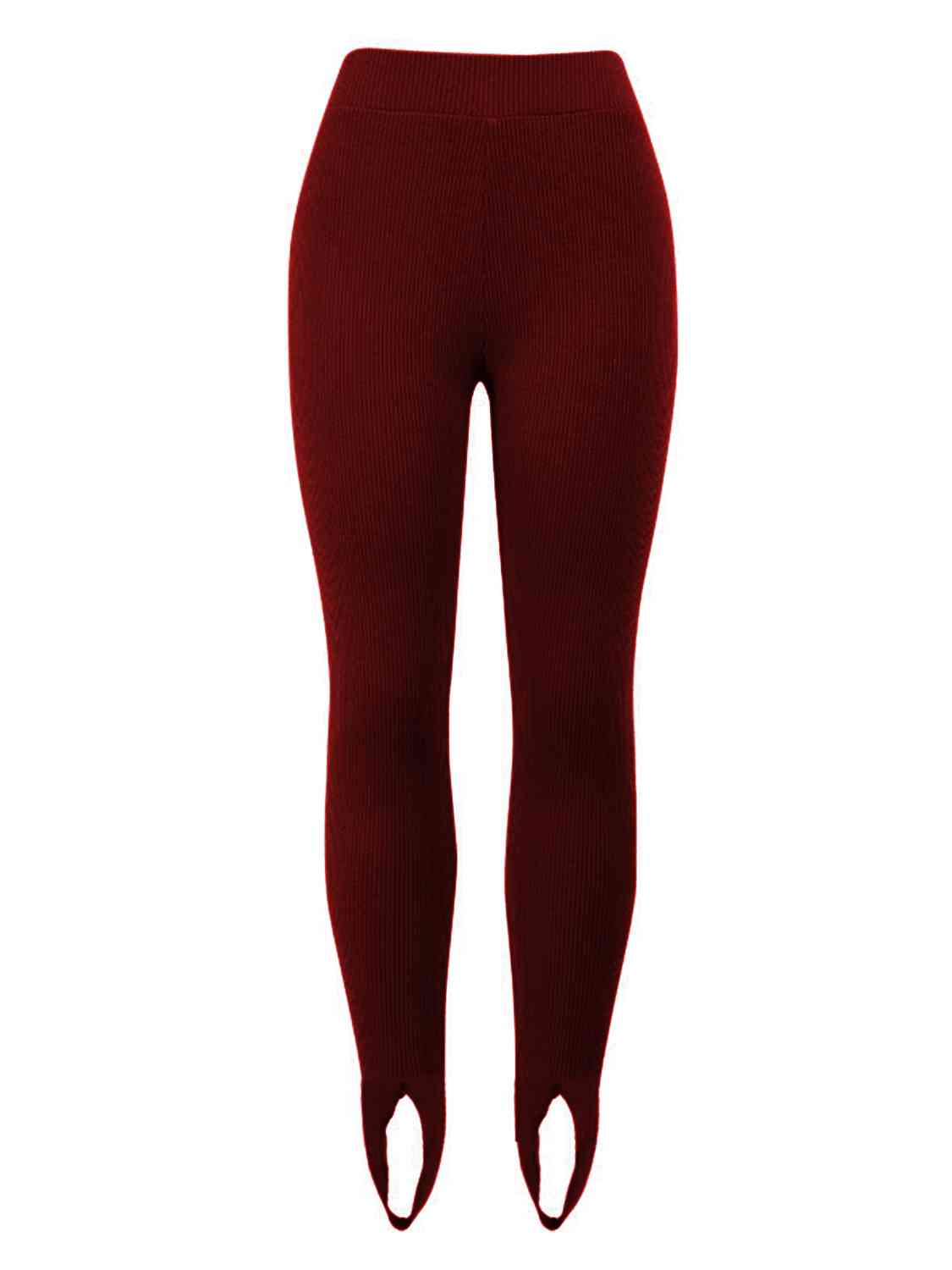 Legging côtelé taille moyenne