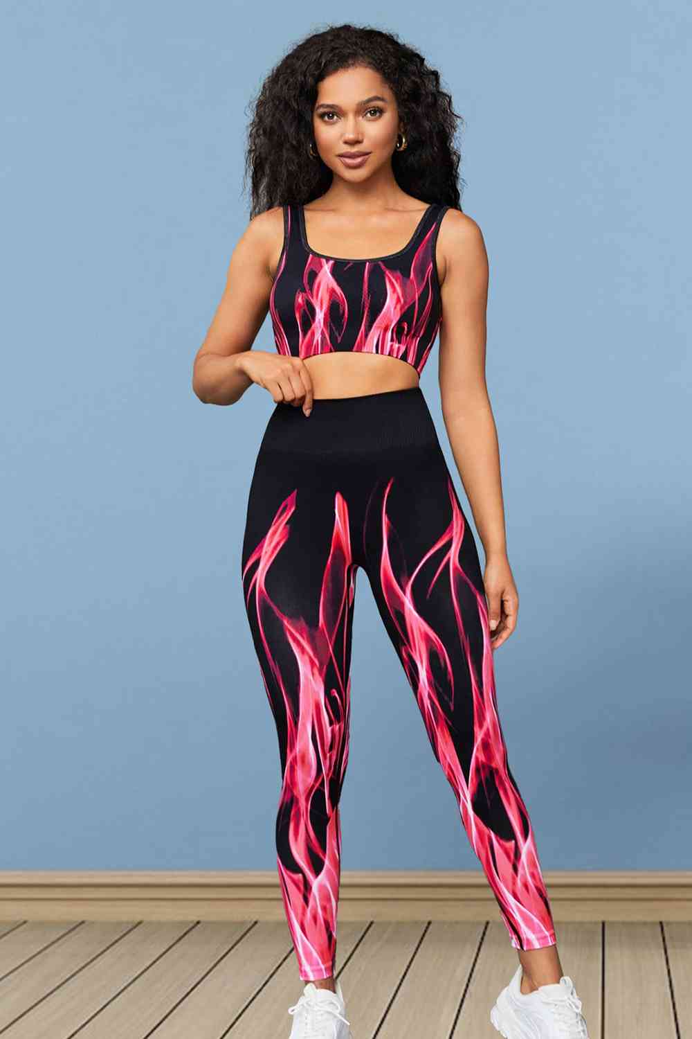 Conjunto deportivo sin mangas y leggings