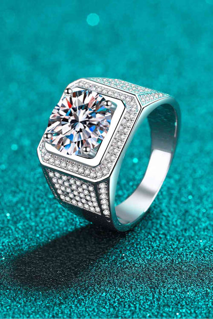 Bague moissanite en argent sterling 925 Bring It Home