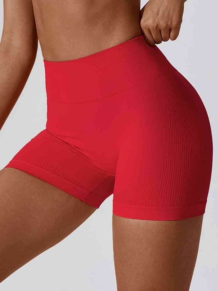 Shorts deportivos de corte slim con cinturilla ancha