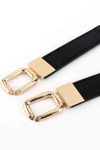 Ceinture élastique géométrique à double boucle