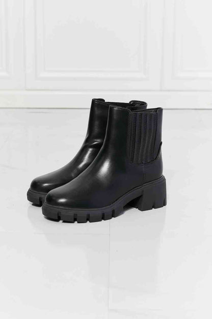 Botas Chelsea negras con suela Lug What It Takes de MMShoes