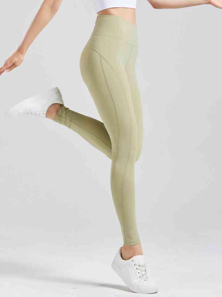 Leggings activos con cintura ancha