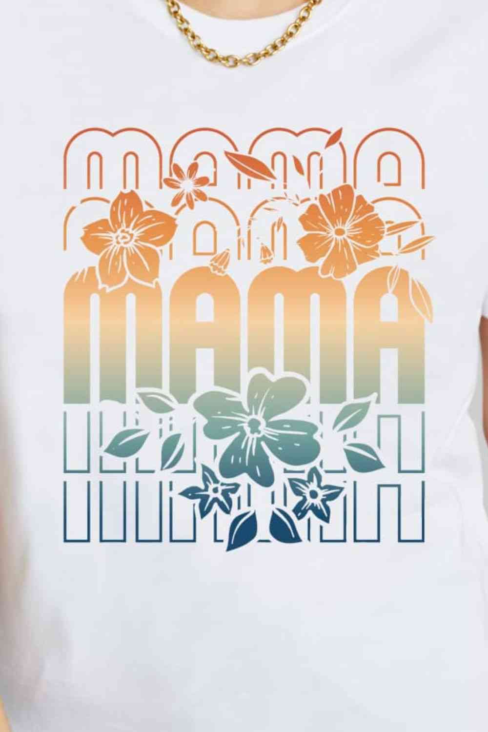 Camiseta de algodón con gráfico MAMA de talla grande de Simply Love