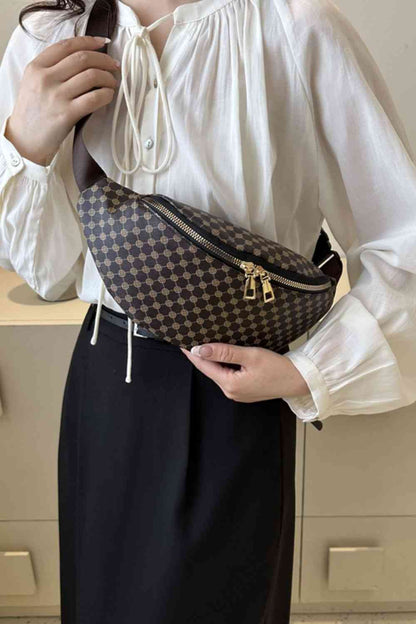 Sac à bandoulière en cuir PU imprimé