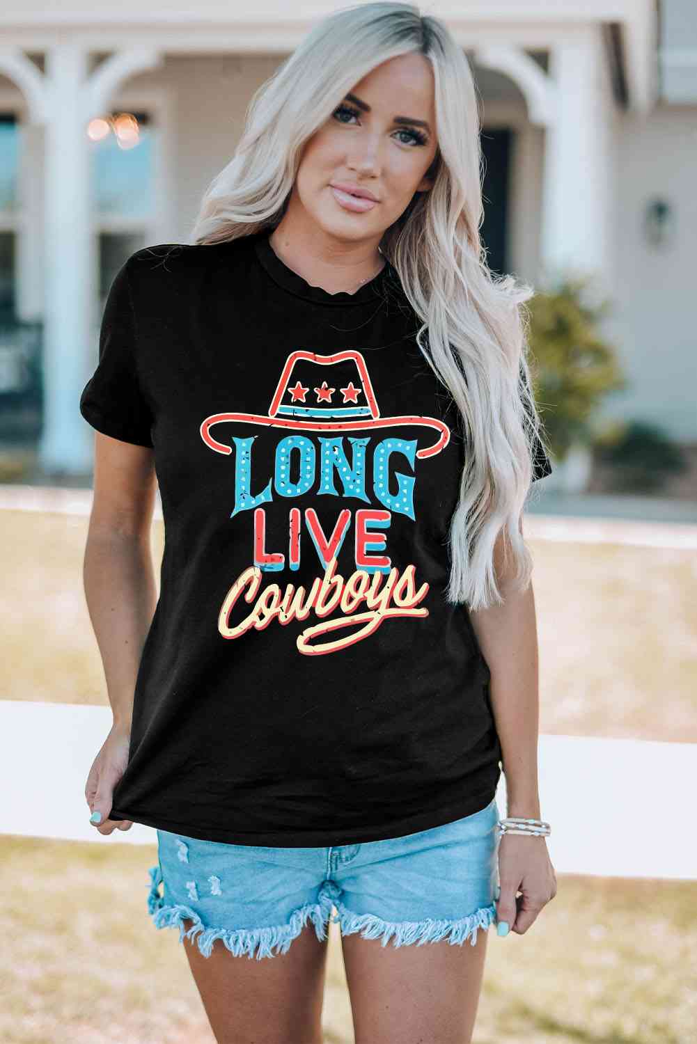 T-shirt graphique VIVE LES COWBOYS