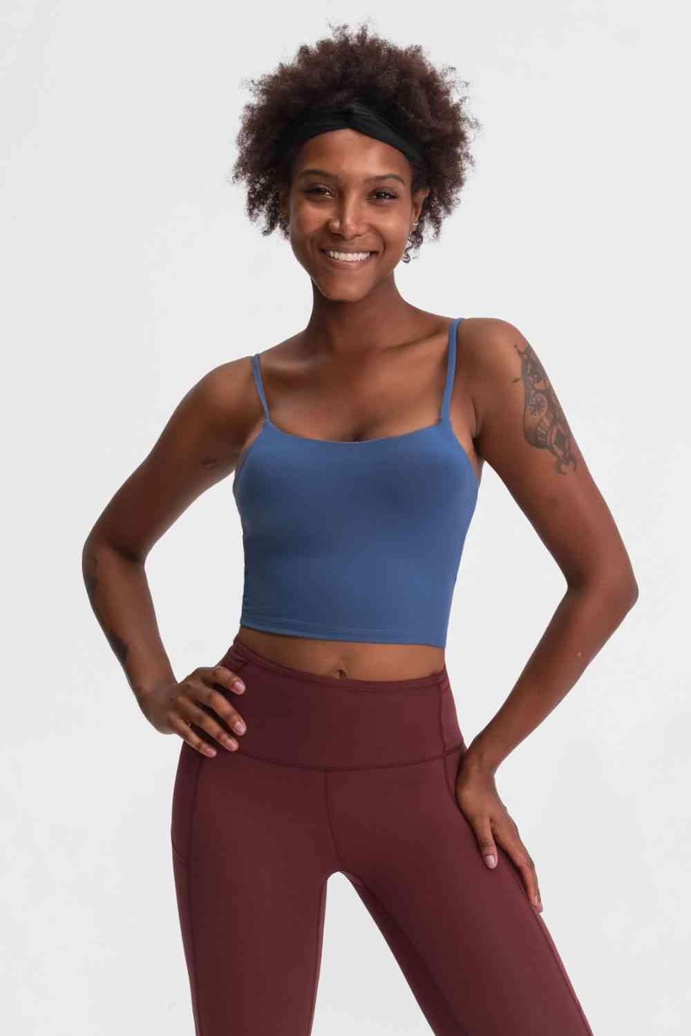 Feel Like Skin Scoop Neck Sports Cami