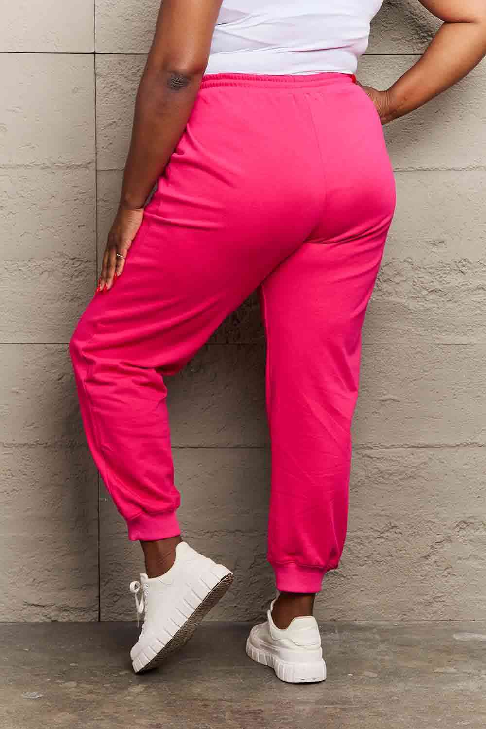 Simply Love Simply Love Pantalon de survêtement long avec cordon de serrage pleine taille DAY YOU DESERVE Graphic